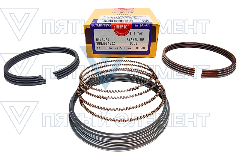 Кольца 1,6 DOHC +0,5 NPR (ACCENT 2011) 23040-2B902