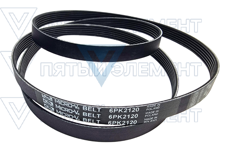 Ремень генератора дизель 6РК2120 GATES (REXTON) 6PK2120