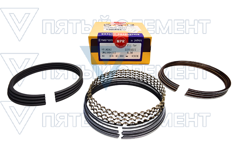 Кольца бензиновые 2,4 +0,5 (SANTA FE) 23040-38921