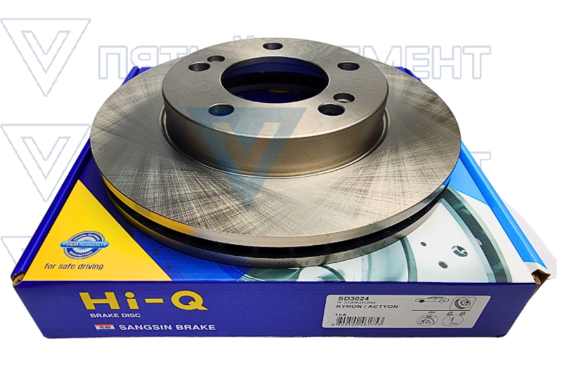 Диск тормозной передний с АВС R16 (KYRON) SD3024