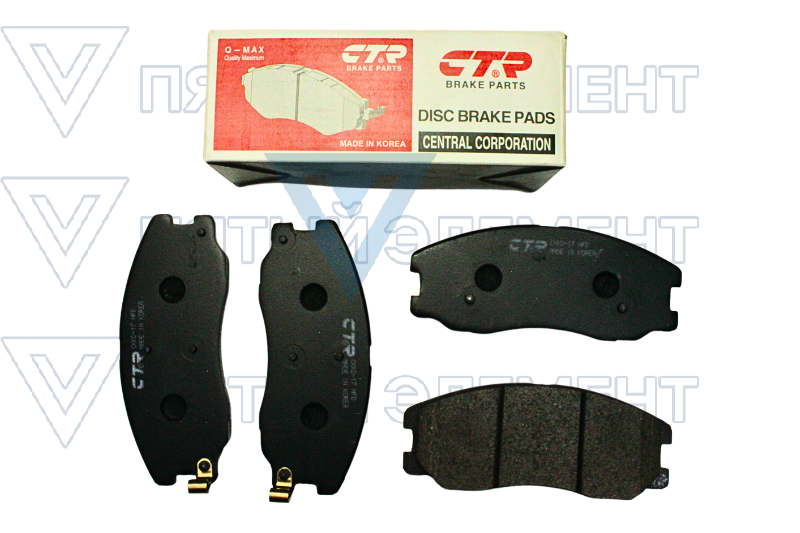 Колодки передние CAPTIVA CTR CKKD-17 GK0445