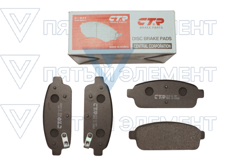 Колодки задние дисковые Chevrolet CRUZE CTR CKKD-22 GK0450