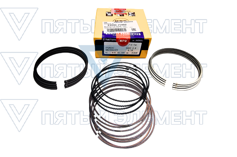 Кольца 2,0 DOHC +0,5 газов.(SONATA VI) 23040-25000