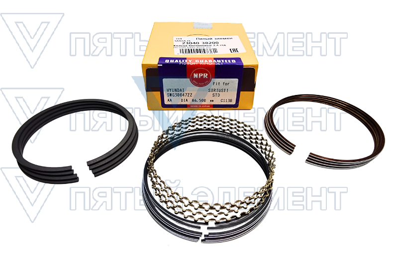 Кольца бензиновые 2,4 стд (SANTA FE) 23040-38200